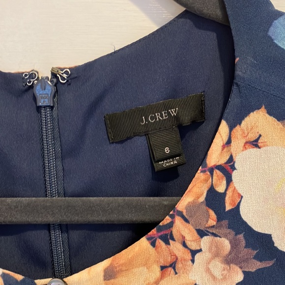 J.Crew Silk Antique Floral Short Sleeve Dress - Picture 3 of 7